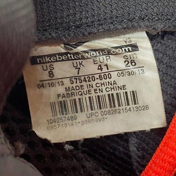 Nike Air Foamposite One Thermal Map Men's 8 US Basketball Shoes 575420-600 PRM - Picture 10 of 10